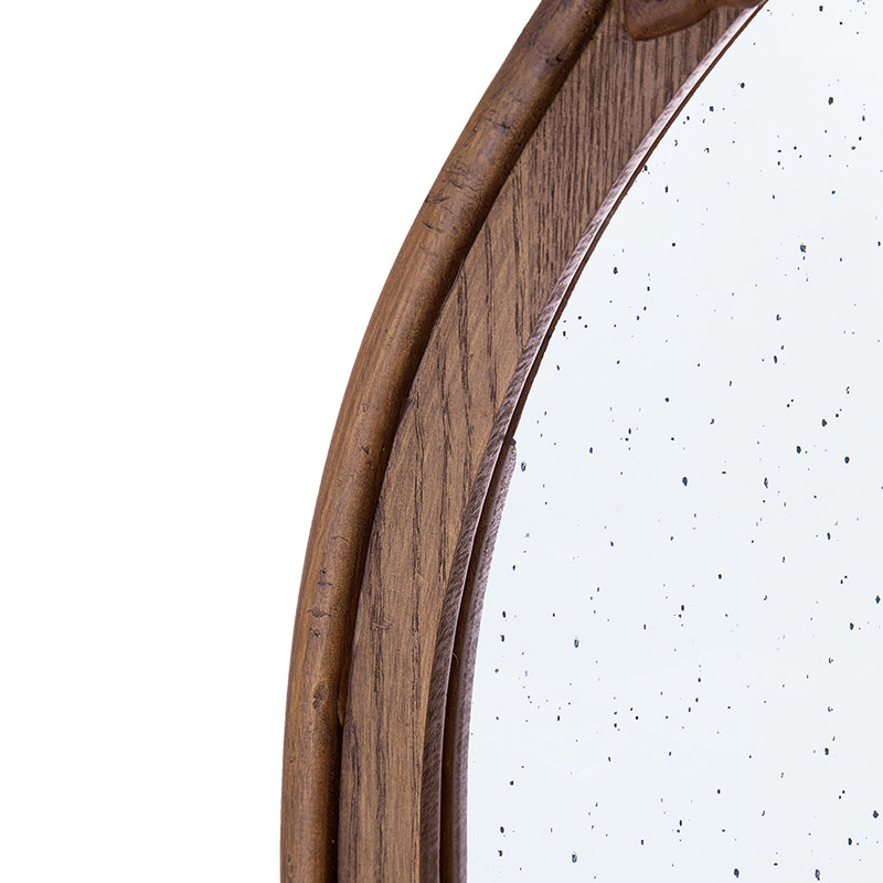 Miroir en bois manufacturé, 41.9" x 22.8", Brown
