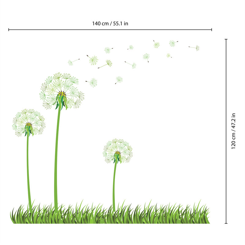 Plants & Flowers Non-Wall Damaging Wall Decal
