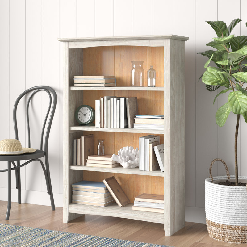Aspatria Bookcase, (4 Shelves) 48" H x 32" W x 12" D, Unfinished
