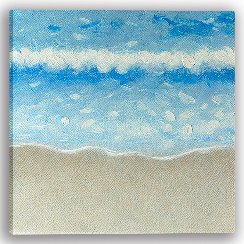 «Ocean Breeze», art texturé sur toile tendue, H 20 po x l 20 po x P 1,5 po