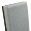 Fauteuil en tissu gris Tremel