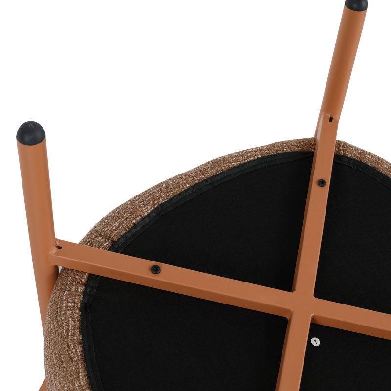 Ensemble de meubles modernes avec coussins de siège et structure en PP et en acier, 2 chaises d'appoint et 1 table basse