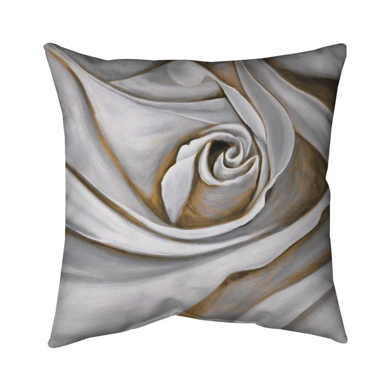 Rose Closeup Square Pillow Cover & Insert, 16" H x 16" W, Pillow Cover Only - No Insert
