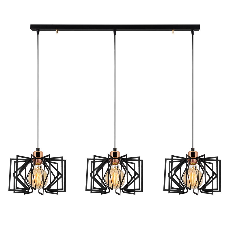 3 - Light Black Kitchen Island Pendant
