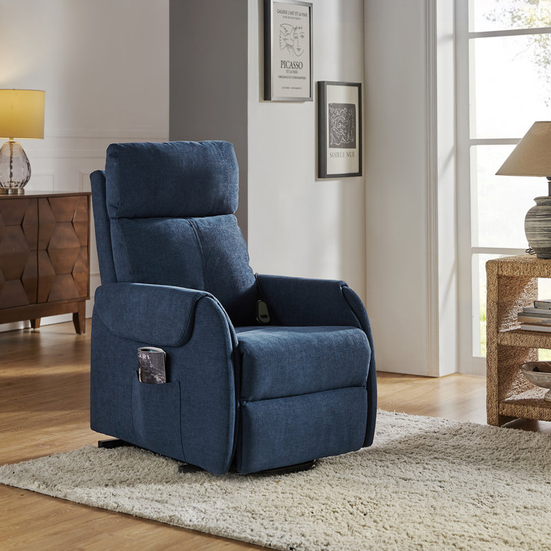 Morin 26" Wide Lift Assist Power Recliner, Navy
