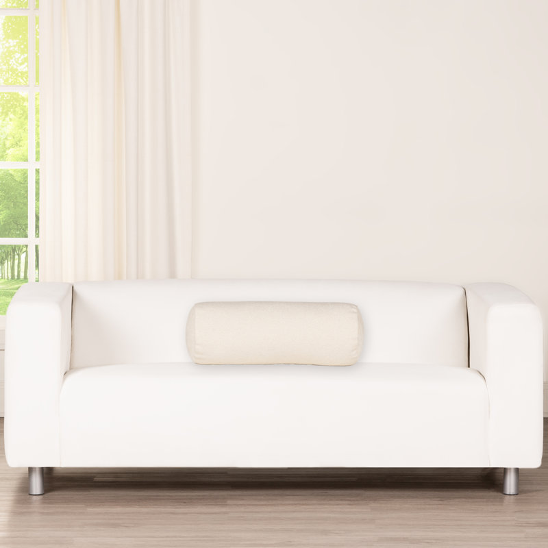 Coussin décoratif Cascade Getty, Crème, Traversin H 8 po x l 21 po