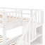 Lit superposé simple avec rangement facile d'entretien - Tiroir de chambre de couleur blanche et spacieux-1693352433