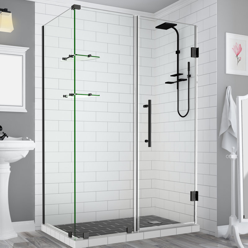 Cabine de douche rectangulaire à charnière 30" x 72" Bromley GS