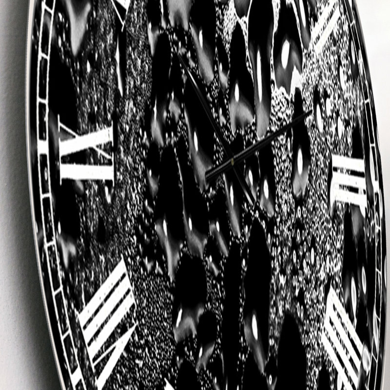 Abstract Droplets 15 - Oversized Modern Wall Clock, Small