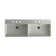 WS Bath Collections Unlimited 17.7'' White Ceramic Rectangular Bathroom Sink with Overflow