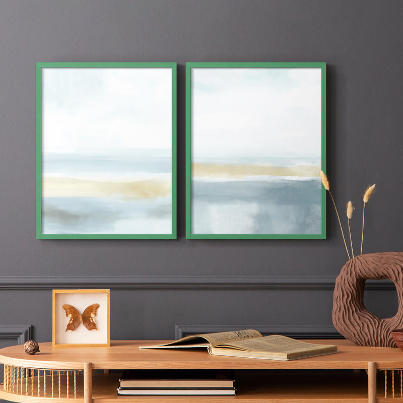 ABSTRACT Series DCCCLV III - Reproduction encadrée de qualité supérieure - prêt à être accroché - aucun clou requis - aucun clou requis