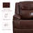 3-Piece Genuine Leather Reclining Living Room Set