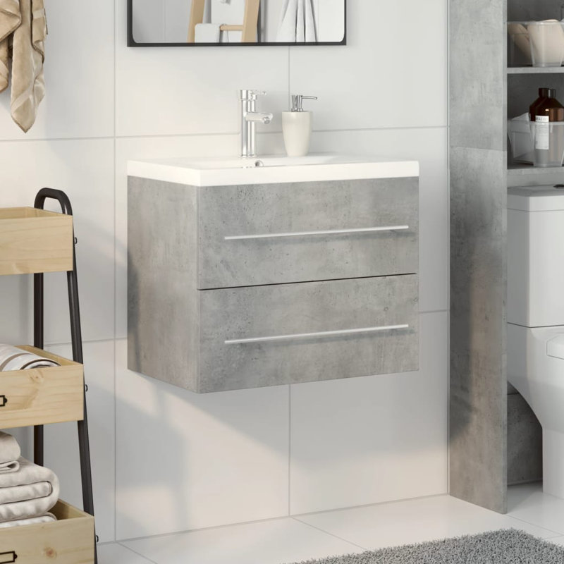 19-2 Bathroom Vanity with Basin, Concrete grey