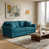 Bleu antique, velours bleu paon