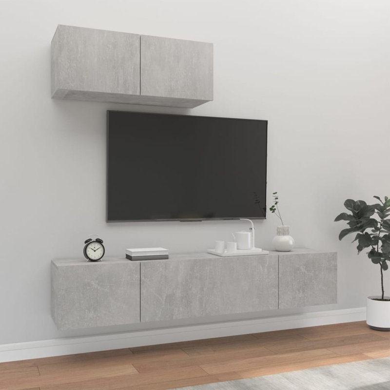 Blagica TV Stand, Concrete Gray