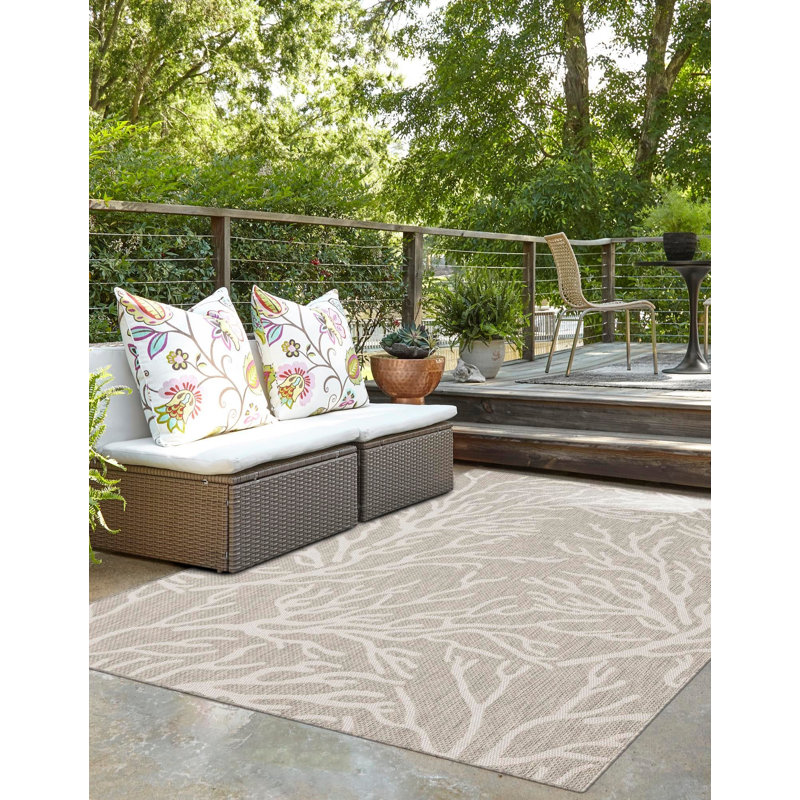 Tapis contemporain gris Azilynn, Rectangle 2 pi x 3 pi 1 po
