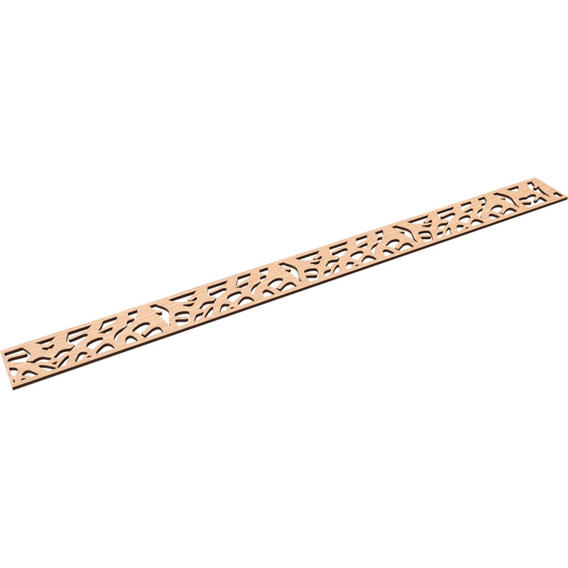 Moulure Manton, H 4 po x l 46,375 po x P 0,25 po, Chêne rouge