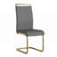 Chaise de salle à manger, chaise d'appoint rembourrée en similicuir à haut dossier, ensemble de 4