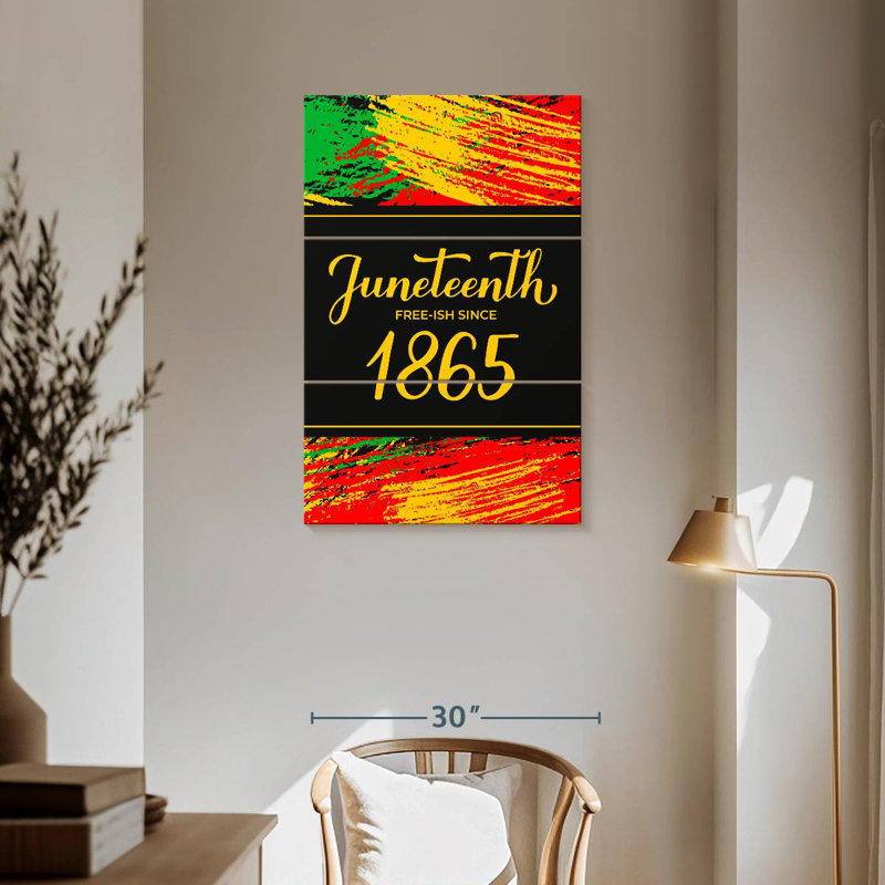 Lelend Celebrate Juneteenth, H 57 po x l 36 po