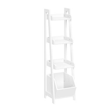 Burroughs 14.69 W x 42.7 H x 11.42 D Free-Standing Bathroom Shelves Andover Mills Finish: White