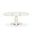 5 Piece Kitchen Table Set Includes A Wooden Table and 4 Beige Red Polyester Fabric Upholstered Dining Chairs with Stylish Back- Linen White Finish-487498764-487498763-535942064