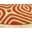Tapis orange transitionnel en laine touffeté à la main Marla-24108050