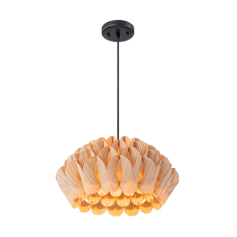 Luminaire suspendu tissé à la main 1 lumière Blooming