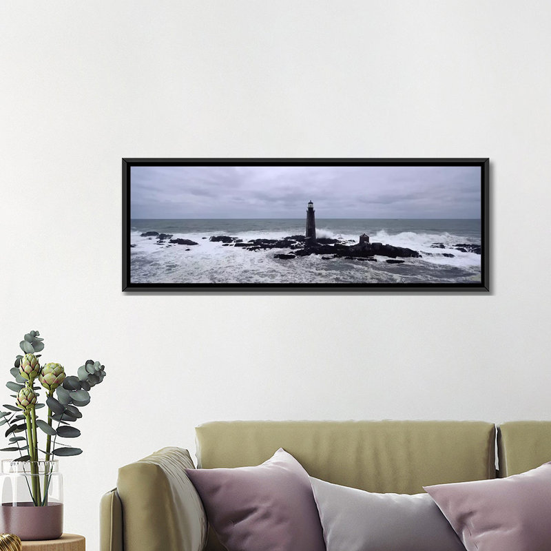 «Graves Light, Boston Harbor, Massachusetts», reproduction de photo sur toile, H 16 po x l 48 po x P 1,5 po