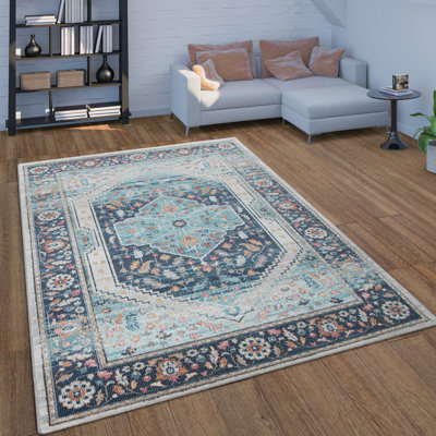Tapis oriental bleu