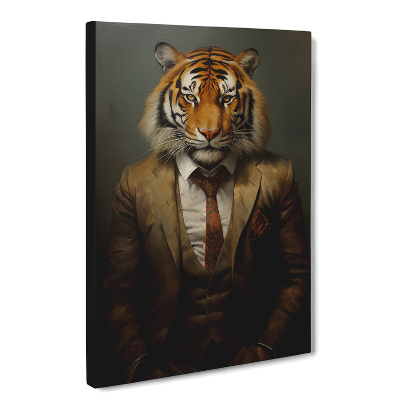 Tiger In A Suit No.2 - Print, 76cm H x 50cm W x 3cm D