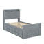Lit simple en bois avec lit gigogne-1683528975