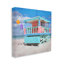 Highland Dunes Blue Summer Beach Hut, estampe numérique de LSR Design Studio-2024757904