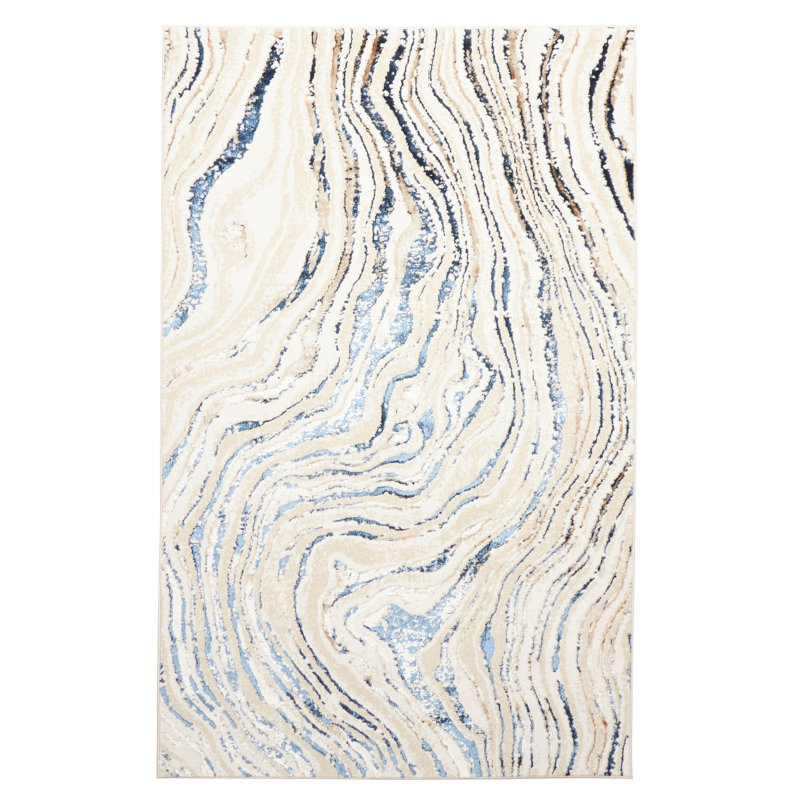 Clara Blue Rug 5'0" x 8'0", Rectangle 5' x 8'