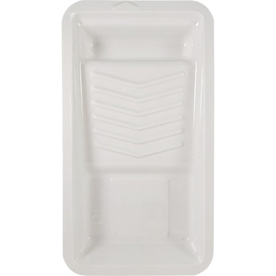 Dynamic 00185 7" (177Mm) White Plastic Deep Well Paint Tray-1PK