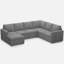 Ensemble de canapé modulaire en L avec grand espace de rangement-330240921