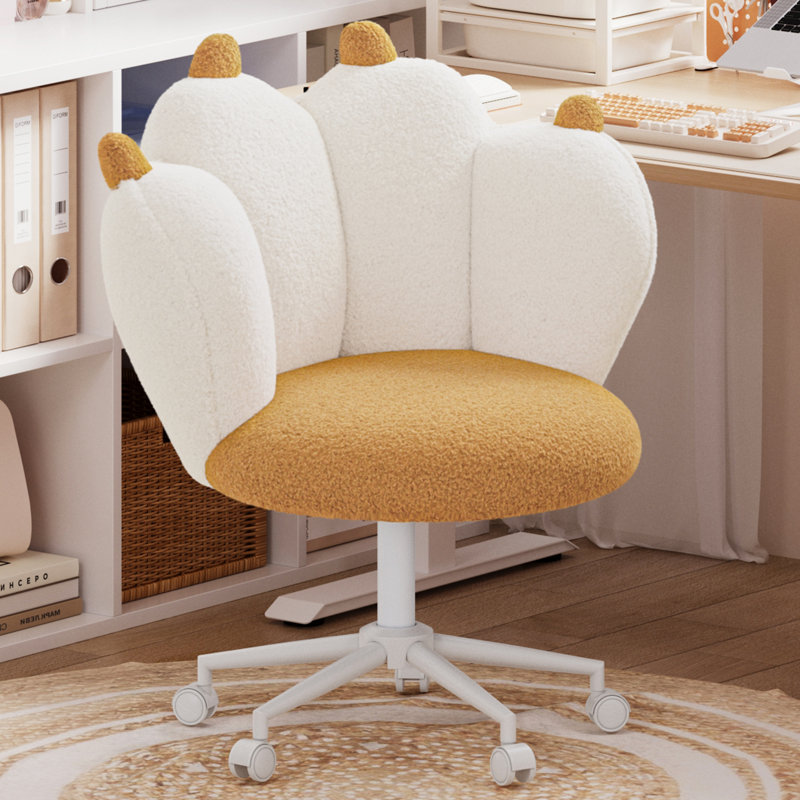 Children's Chair, Yellow/White