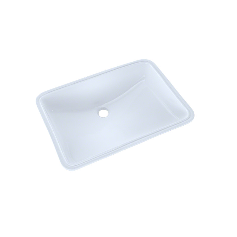 TOTO® 21-1/4" x 14-3/8" Large Rectangular Undermount Bathroom Sink with CEFIONTECT, Cotton White, Cotton