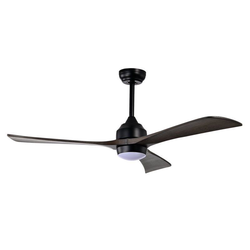 52" Ceiling Fan With Lights Remote Control,Quiet DC Motor 3 Blade Ceiling Fans 6 Speed Levels,Reversible Ceiling Fan, For Patio Living Room, Bedroom, Office,Indoor