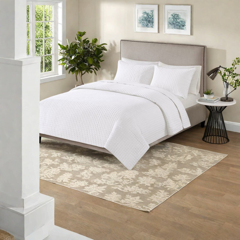 Ensemble de literie réversible pour très grand lit, microfibre douce, design moderne blanc pour le confort de la maison