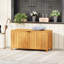 Portside Solid Wood Outdoor Deck Storage Box with Large Storage Capacity
