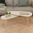 vidaXL Nesting Coffee Table 2 pcs, Side Tables with Solid Pine Wood Legs, Scandinavian Style, White 39.4 x 19.7 x 15.7in-1902735373