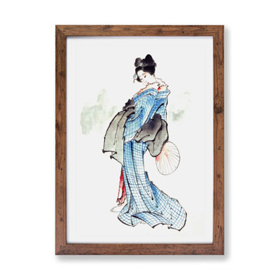 Beautiful Geisha - Framed Print