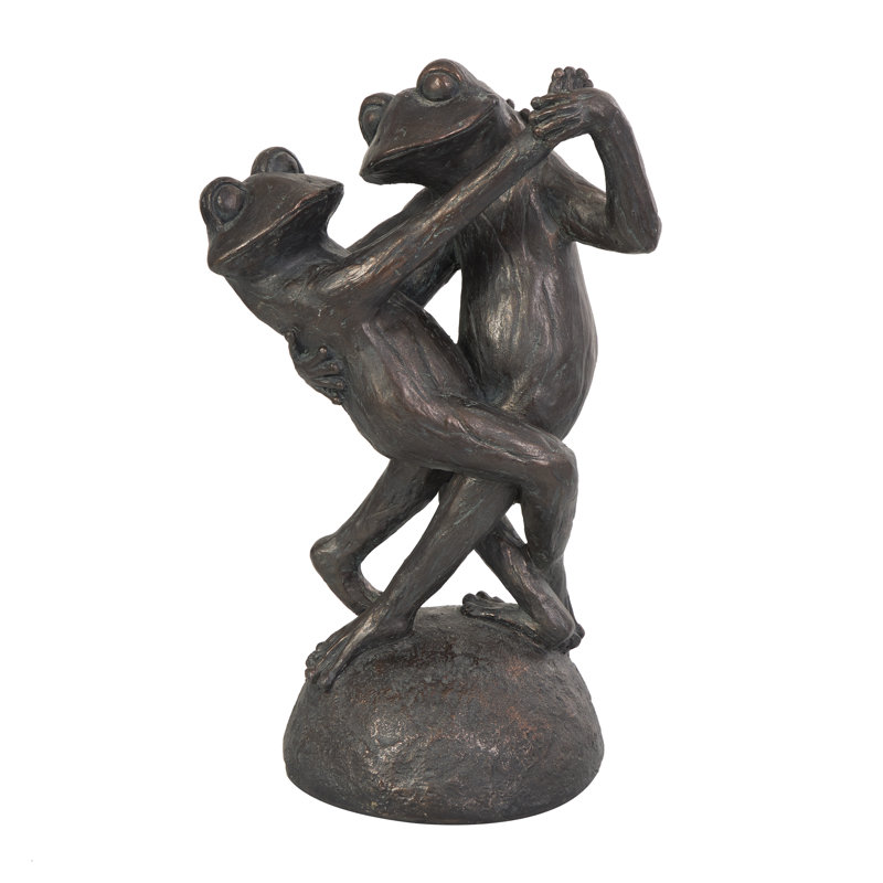 Figurine grenouille dansante en résine