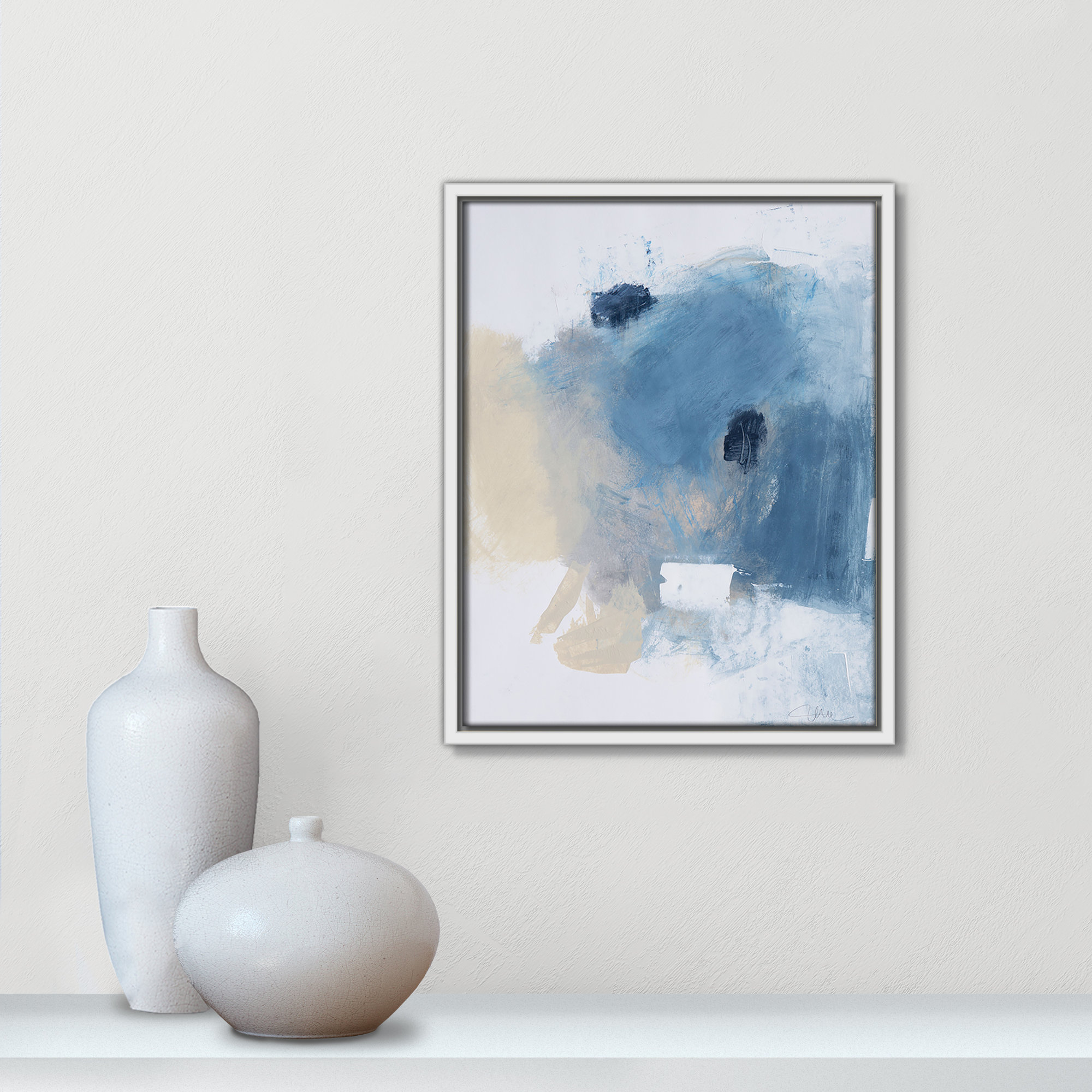 Coastal Carnival I Print by Casa Fine Arts, No Mat, 15.5" H x 12.5" W x 2" D, White Floater Framed Canvas