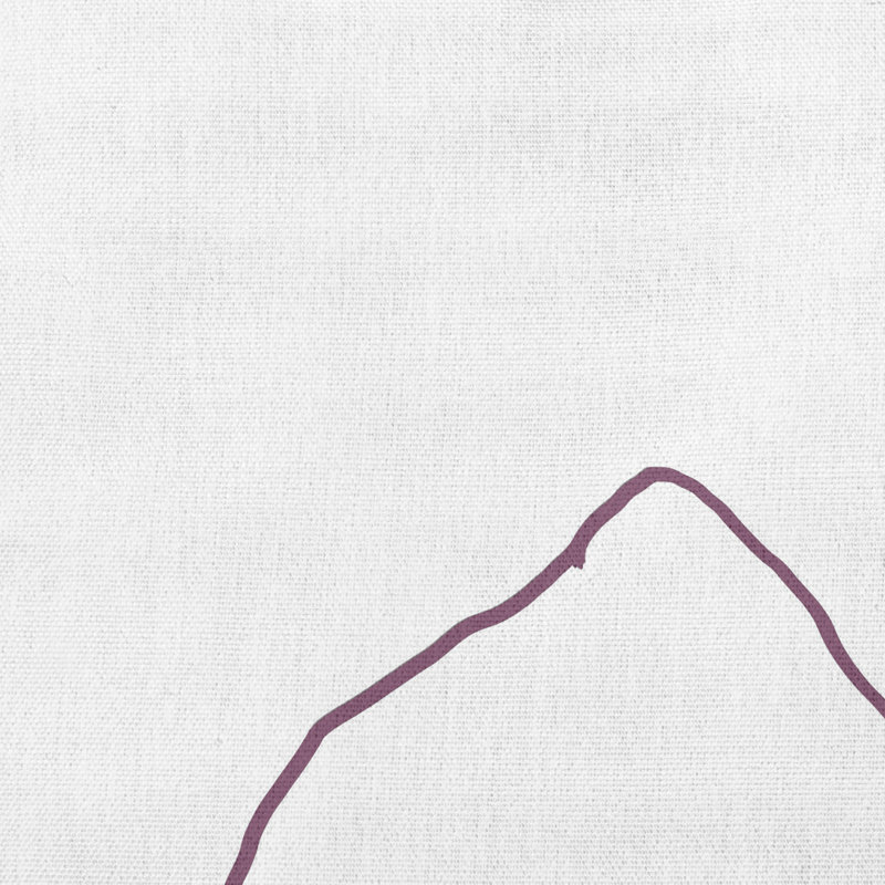 Housse et insert de coussin d'extérieur carré Petal Lines, 18 po x 18 po, Mauve / Blanc