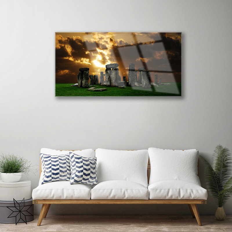 Landscape Stones - No Frame Print on Glass
