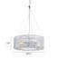 Lustre en chrome et cristal Mod