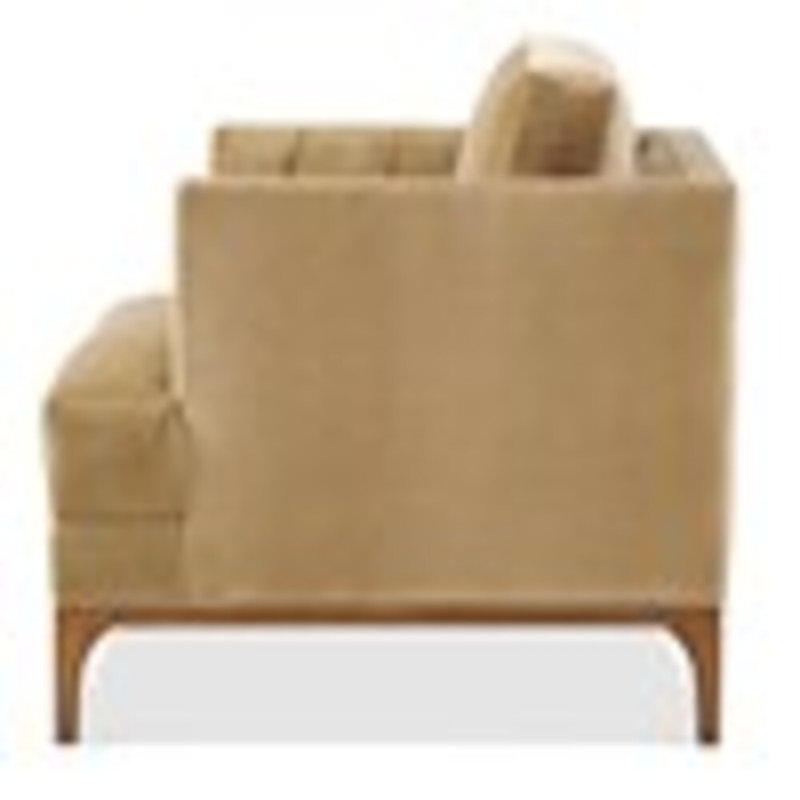 Tufted Armchair, Maya Wheat