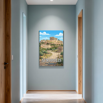 Scenic & Cityscapes Acropolis Grèce, temple antique, paysage, ciel, chemin, arbres