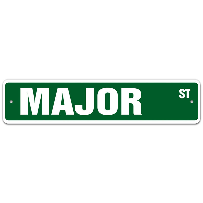 Plaque de rue Walton, H 4 po x l 18 po x P 0,1 po
